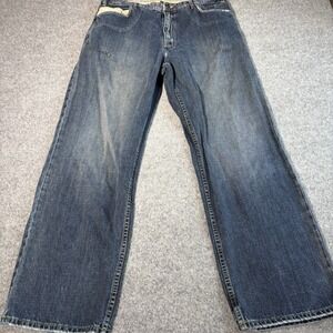 Vintage Sean John Jeans Mens 34 (Fits 34x32) Y2K Straight Leg Skater Baggy Denim